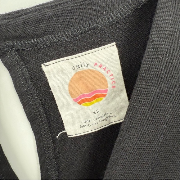 Anthropologie Daily Practice Delevan Midi Dress Black Size XS Short Sleeves - Picture 7 of 12